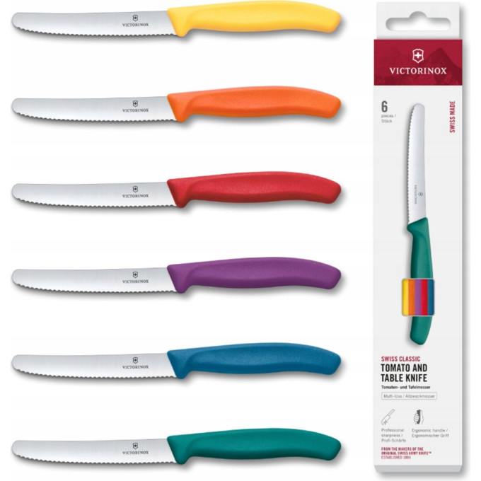 Набор из 6 ножей для томатов Victorinox Swiss Classic 6.7836.6C1