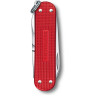 Нож-брелок Victorinox Classic SD Alox Colors, красный (0.6221.201G)