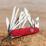 Перочинный нож Victorinox Swiss Champ 1.6795.T — прозрачный красный