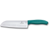 Сантоку Victorinox Swiss Classic, зелёная рукоять